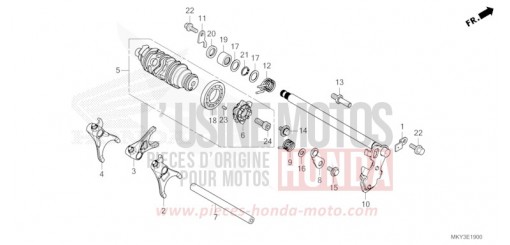 GEARSHIFT DRUM CB650RAN de 2022